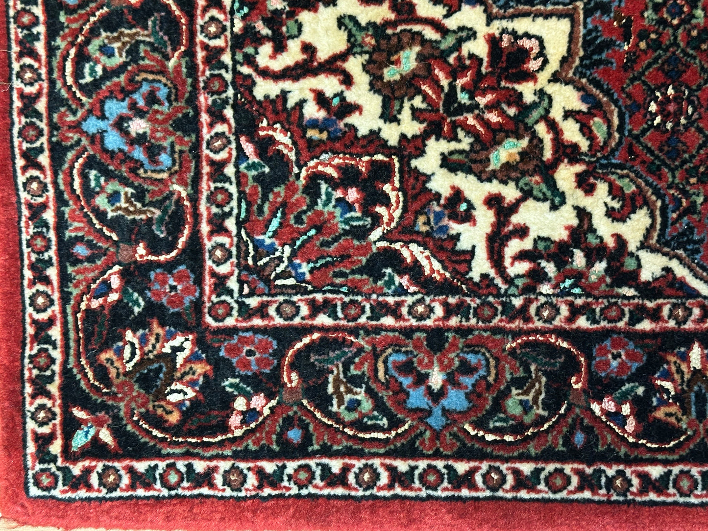 Perser Teppich Bidjar – Handgeknüpft aus Korkwolle &amp; Seide – 140 x 72 cm