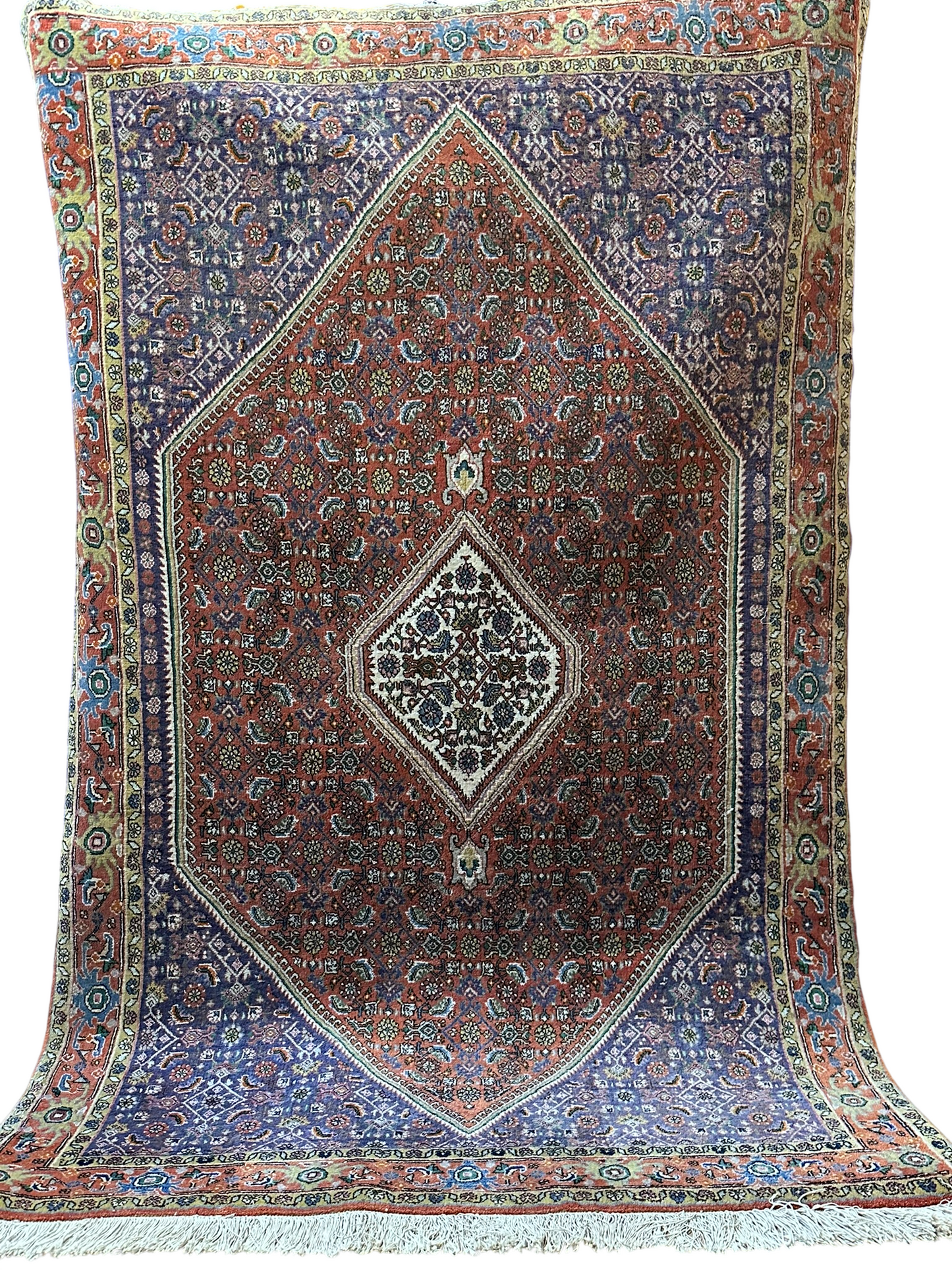 Orientteppich handgeknüpft Bidjar Korkwolle 187x115 cm