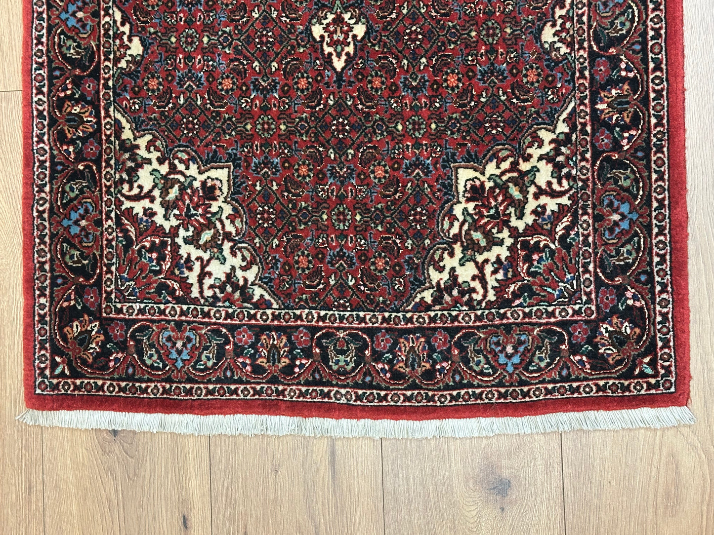 Perser Teppich Bidjar – Handgeknüpft aus Korkwolle &amp; Seide – 140 x 72 cm