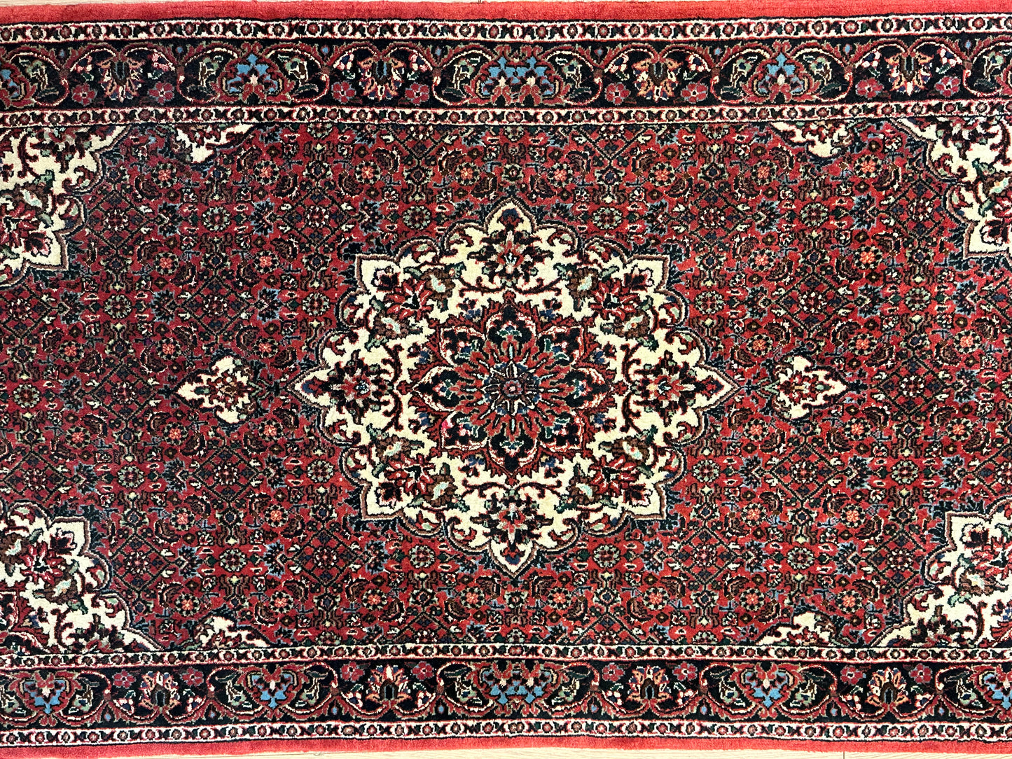 Perser Teppich Bidjar – Handgeknüpft aus Korkwolle &amp; Seide – 140 x 72 cm