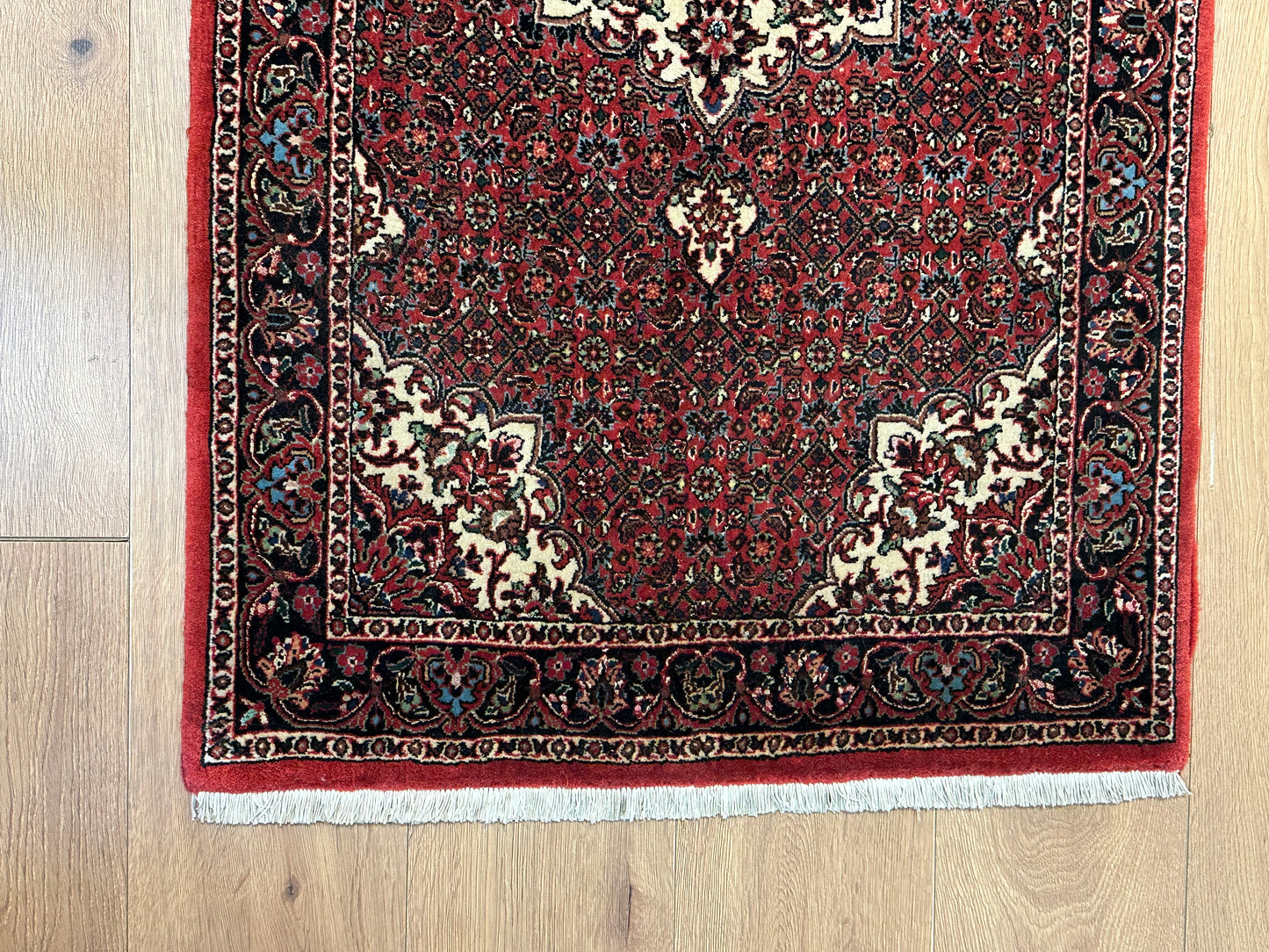 Perser Teppich Bidjar – Handgeknüpft aus Korkwolle &amp; Seide – 140 x 72 cm