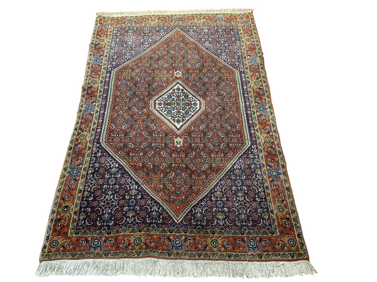 Orientteppich handgeknüpft Bidjar Korkwolle 187x115 cm