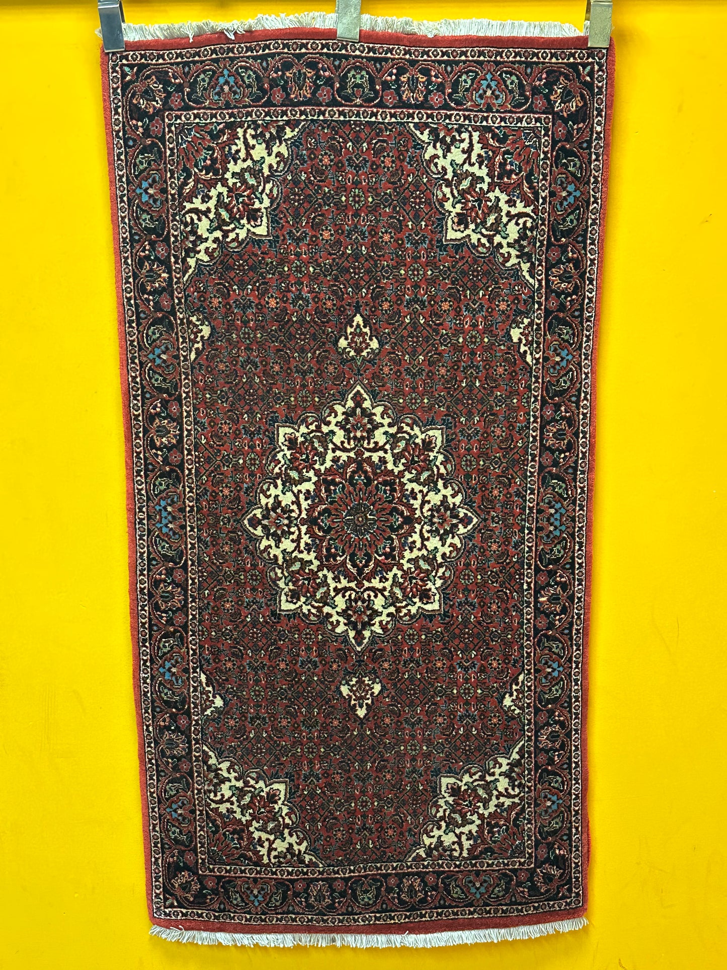 Perser Teppich Bidjar – Handgeknüpft aus Korkwolle &amp; Seide – 140 x 72 cm