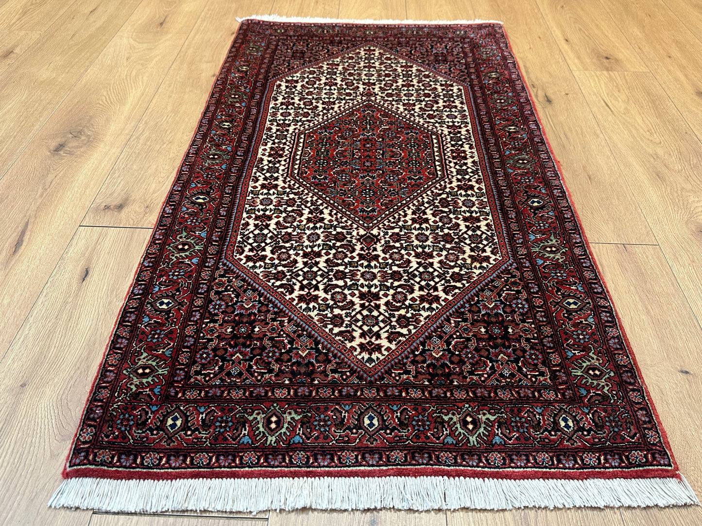 Perser Teppich Bidjar – Handgeknüpft aus Korkwolle &amp; Witseide – 133 x 72 cm