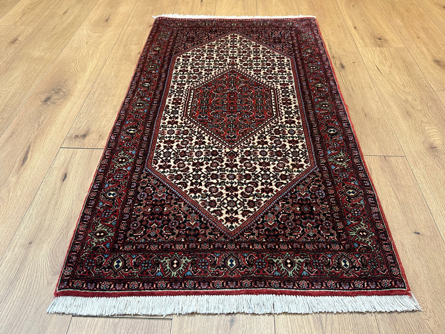 Perser Teppich Bidjar – Handgeknüpft aus Korkwolle &amp; Witseide – 133 x 72 cm