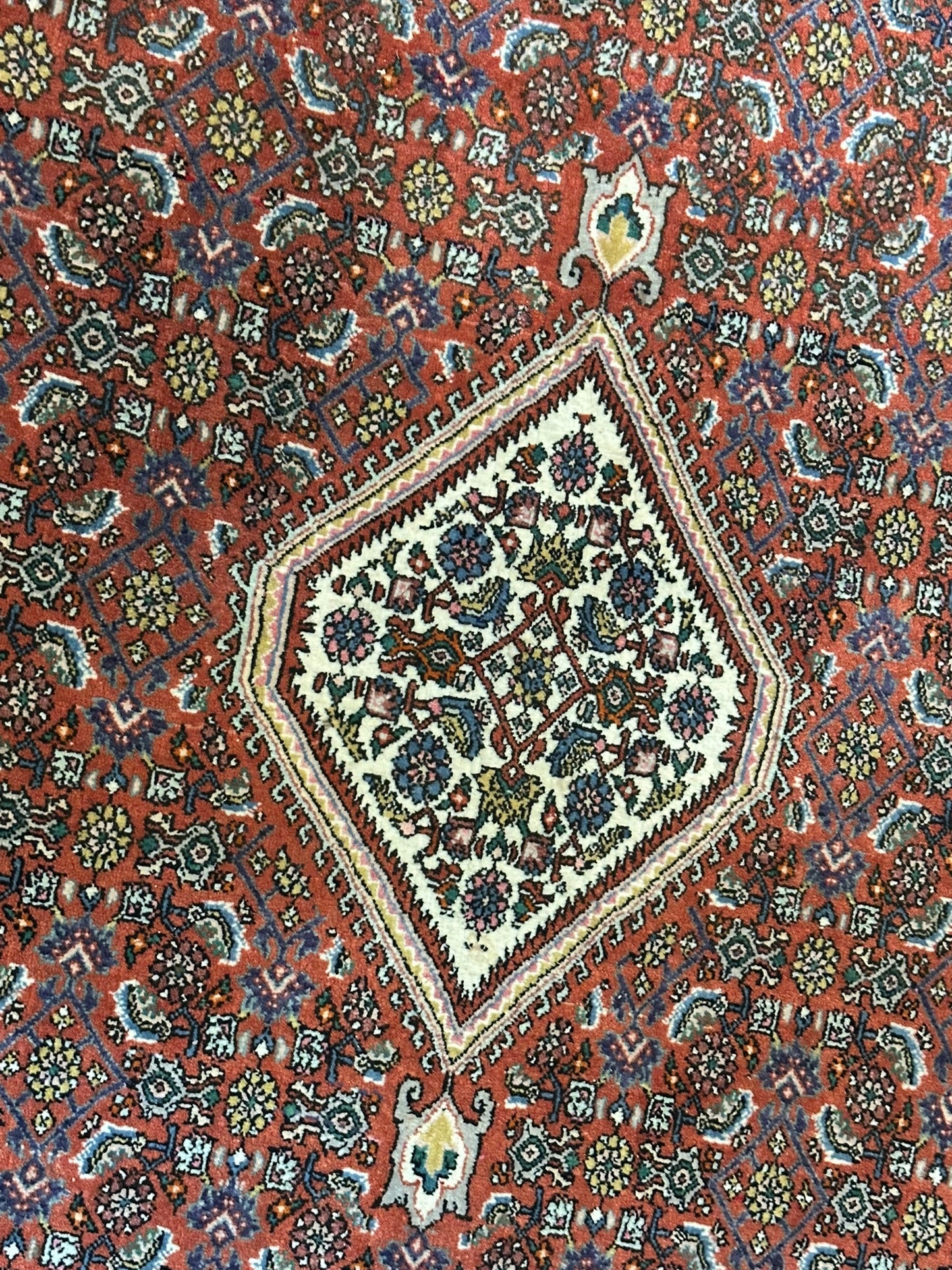 Orientteppich handgeknüpft Bidjar Korkwolle 187x115 cm