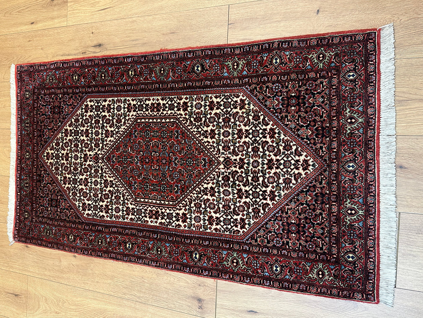 Perser Teppich Bidjar – Handgeknüpft aus Korkwolle &amp; Witseide – 133 x 72 cm