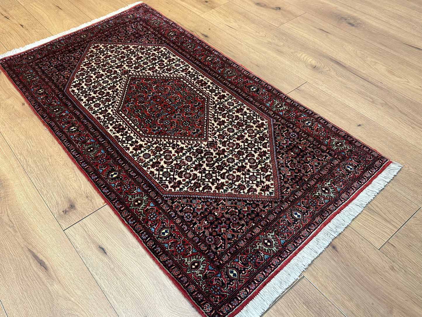 Perser Teppich Bidjar – Handgeknüpft aus Korkwolle &amp; Witseide – 133 x 72 cm