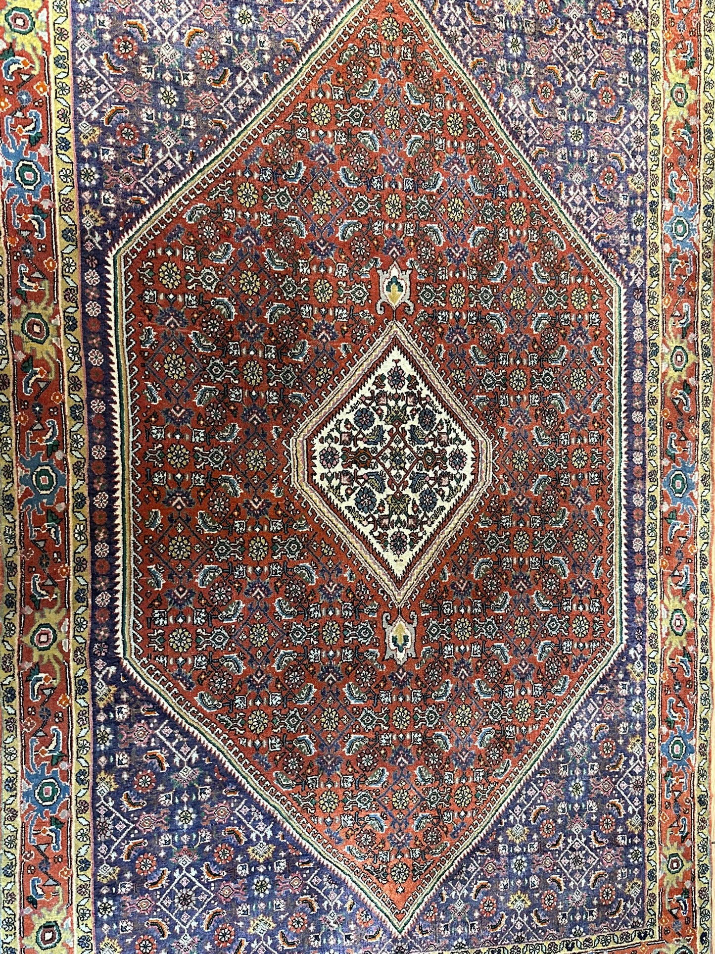 Orientteppich handgeknüpft Bidjar Korkwolle 187x115 cm