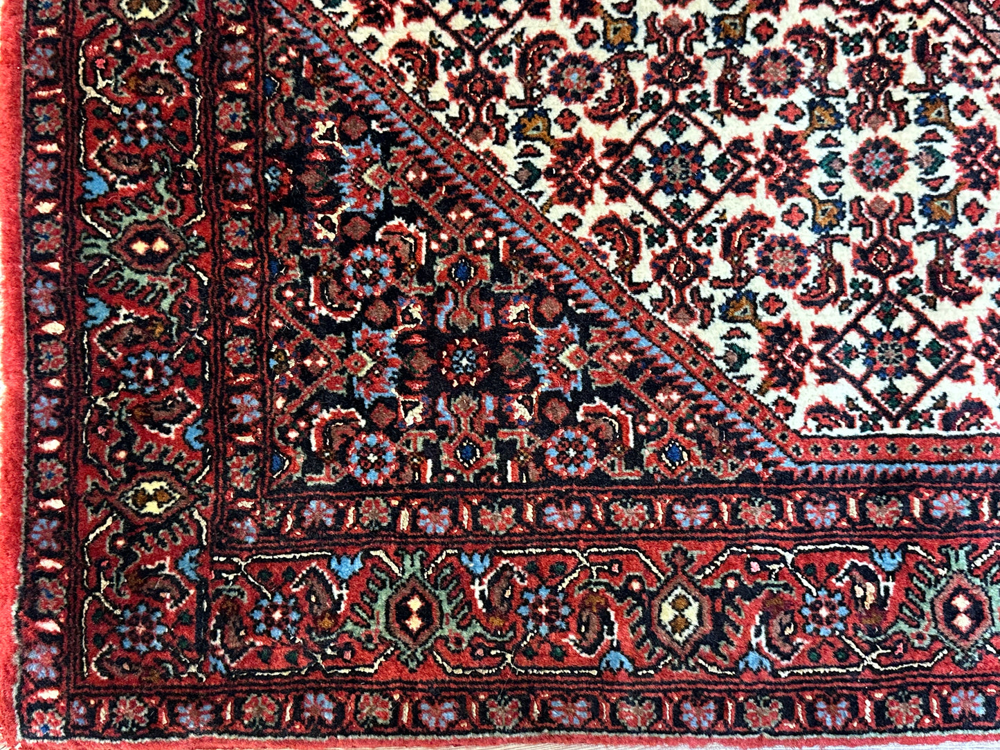 Perser Teppich Bidjar – Handgeknüpft aus Korkwolle &amp; Witseide – 133 x 72 cm