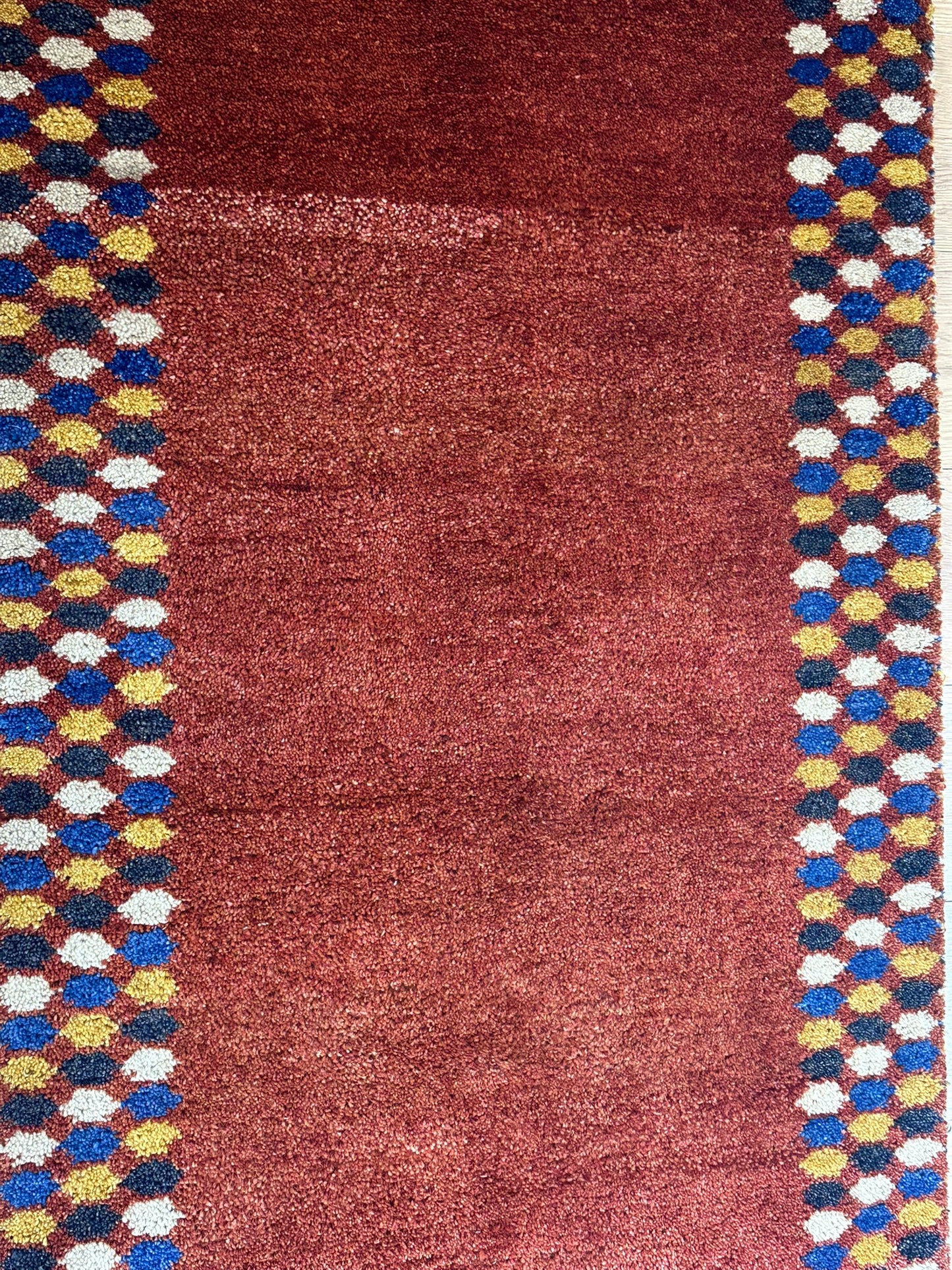 Indo Gabbeh Orientteppich Läufer handgeknüpft Neu 302x80 cm