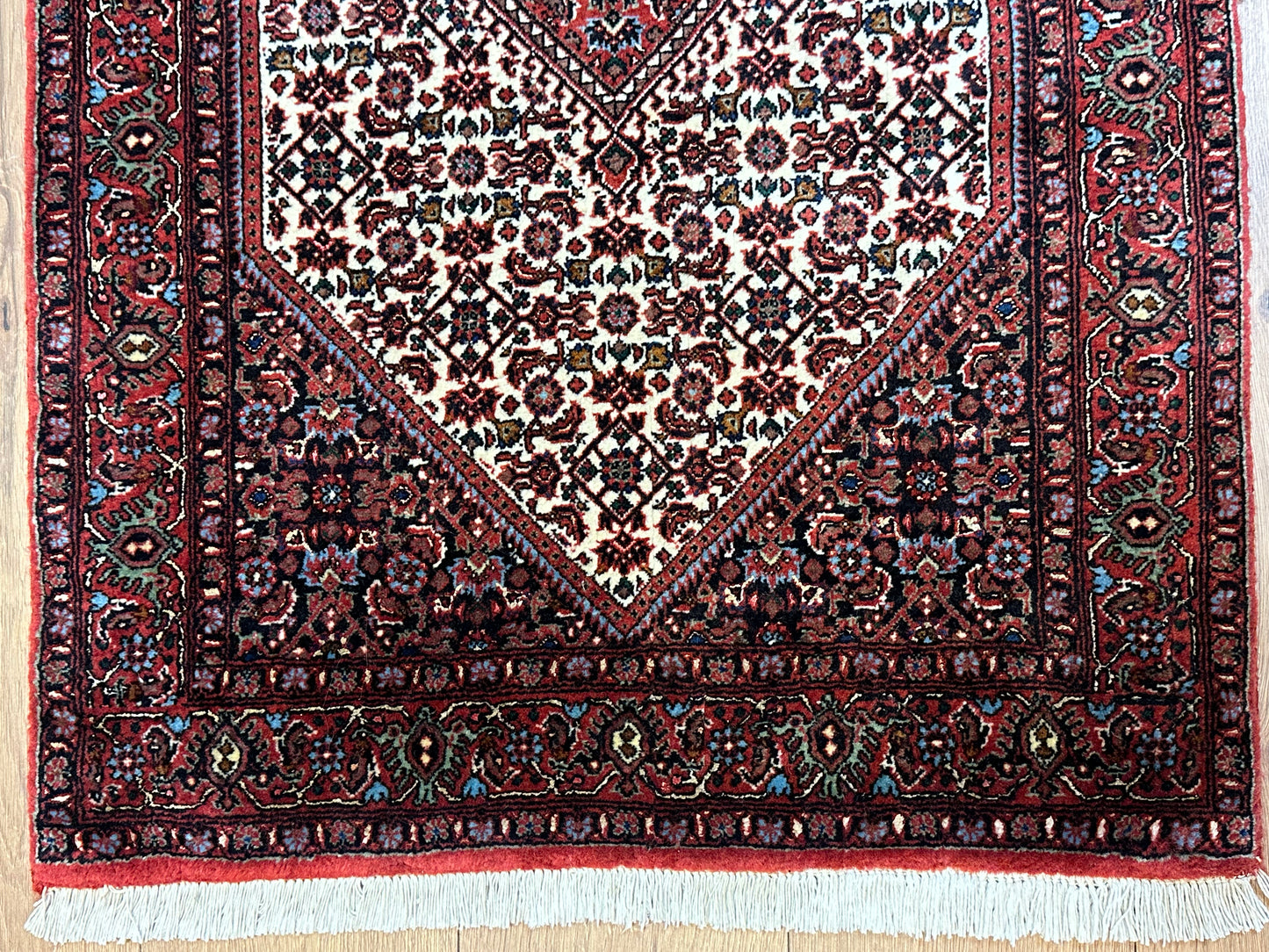 Perser Teppich Bidjar – Handgeknüpft aus Korkwolle &amp; Witseide – 133 x 72 cm