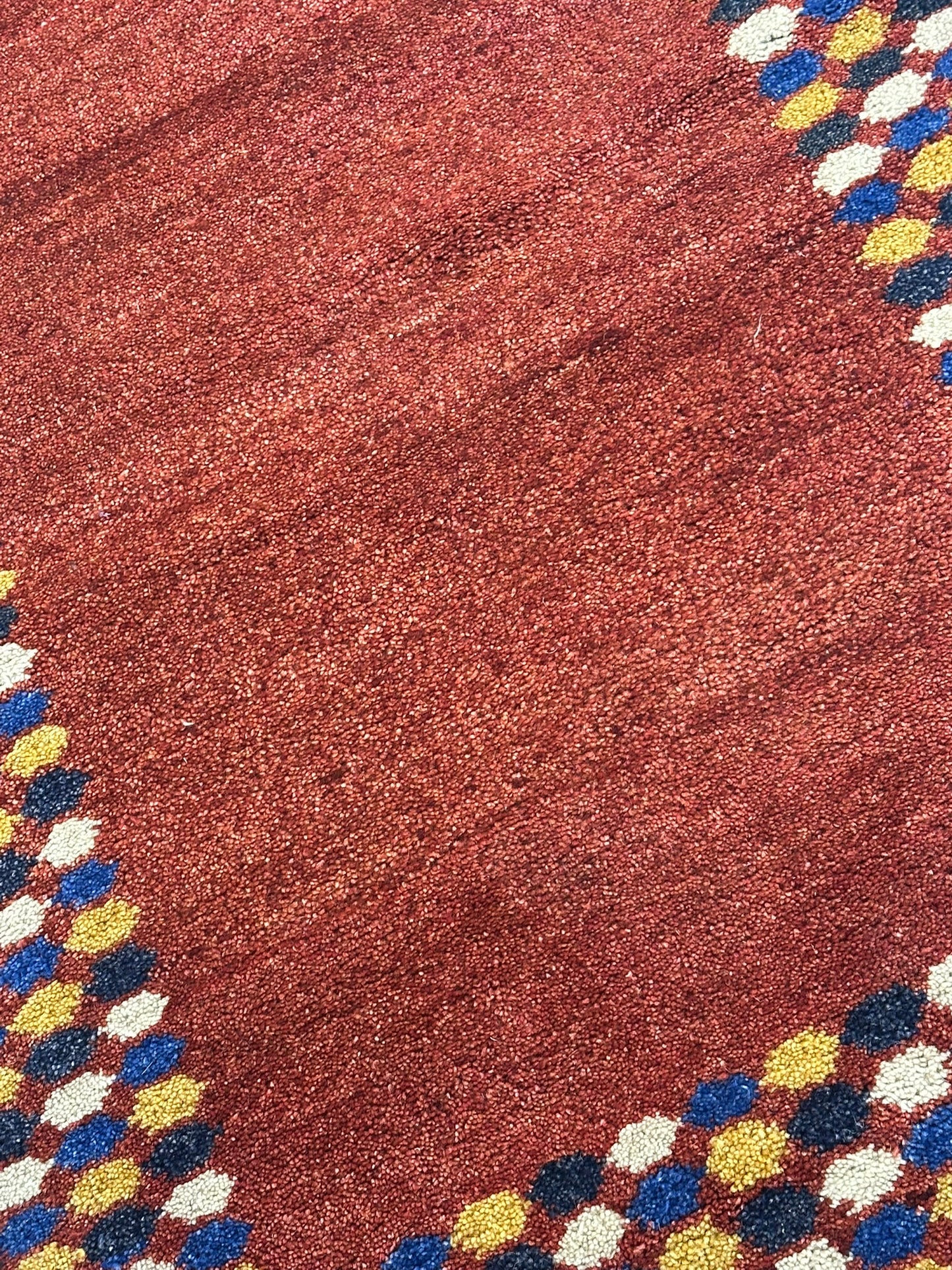 Indo Gabbeh Orientteppich Läufer handgeknüpft Neu 302x80 cm