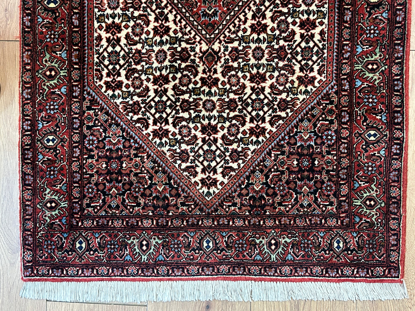 Perser Teppich Bidjar – Handgeknüpft aus Korkwolle &amp; Witseide – 133 x 72 cm