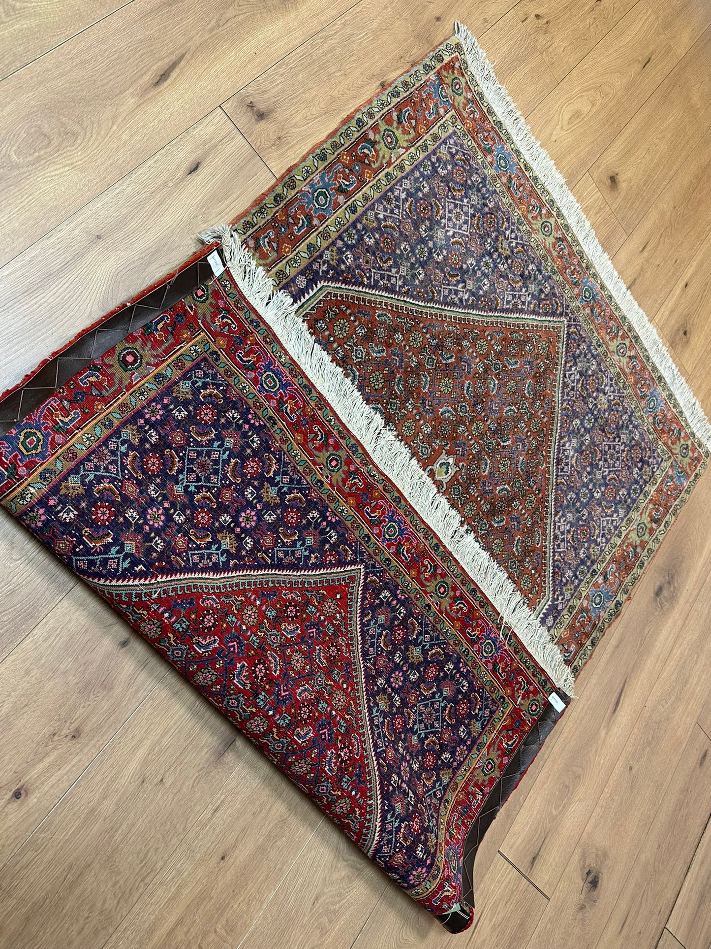 Orientteppich handgeknüpft Bidjar Korkwolle 187x115 cm
