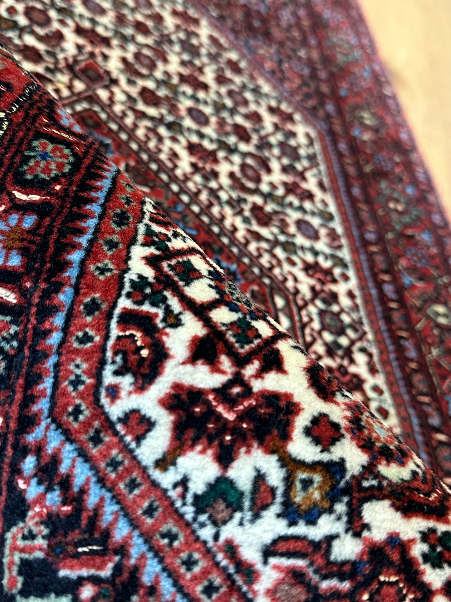 Perser Teppich Bidjar – Handgeknüpft aus Korkwolle &amp; Witseide – 133 x 72 cm