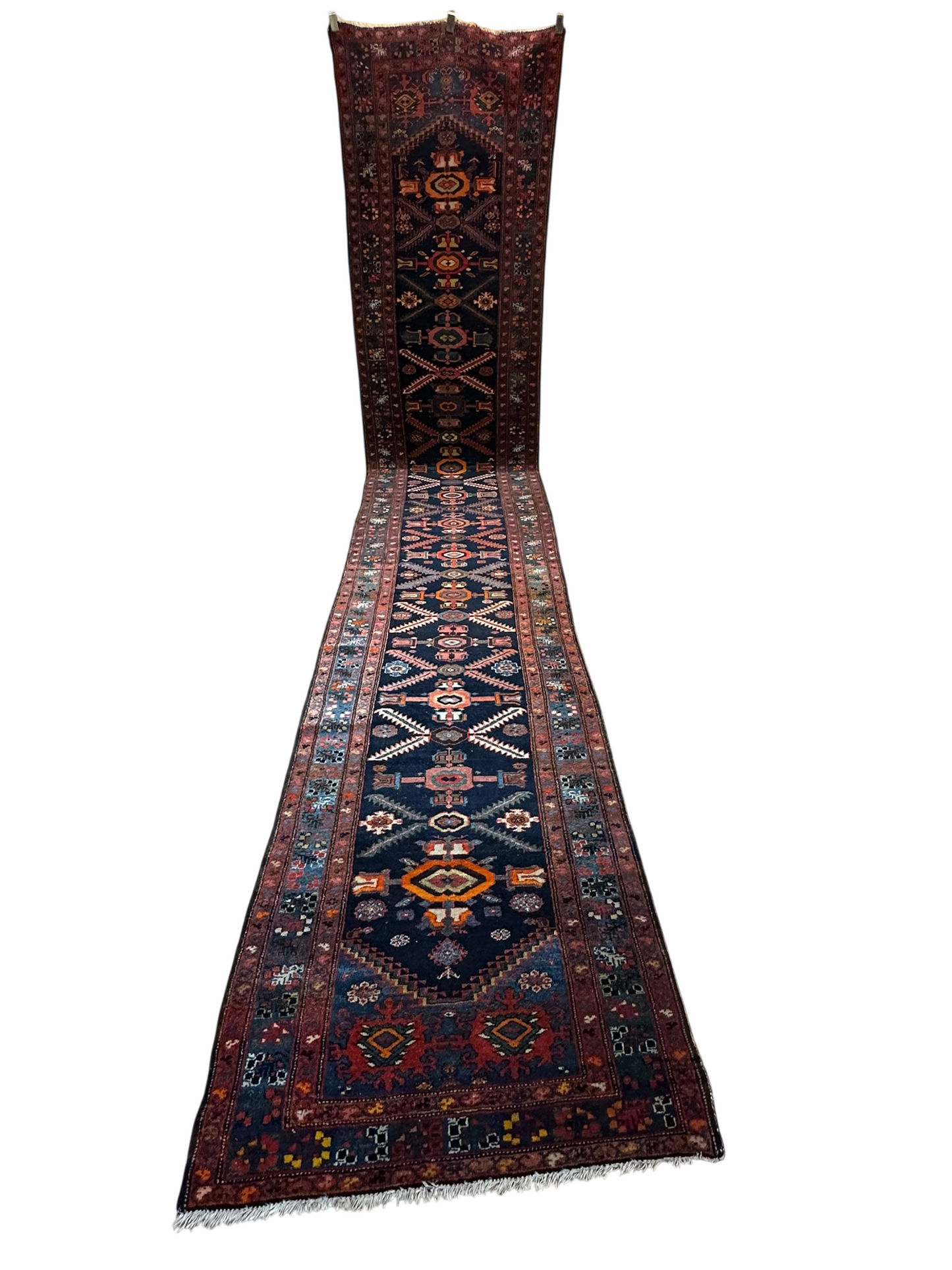 Orientteppich handgeknüpft 515x98 cm antiker Malayer Läufer