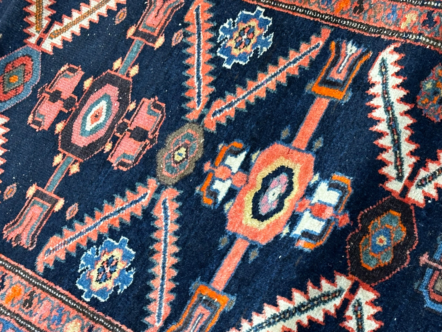Orientteppich handgeknüpft 515x98 cm antiker Malayer Läufer