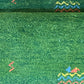 Orientteppich handgeknüpft Indo Gabbeh Grün 125x60 cm