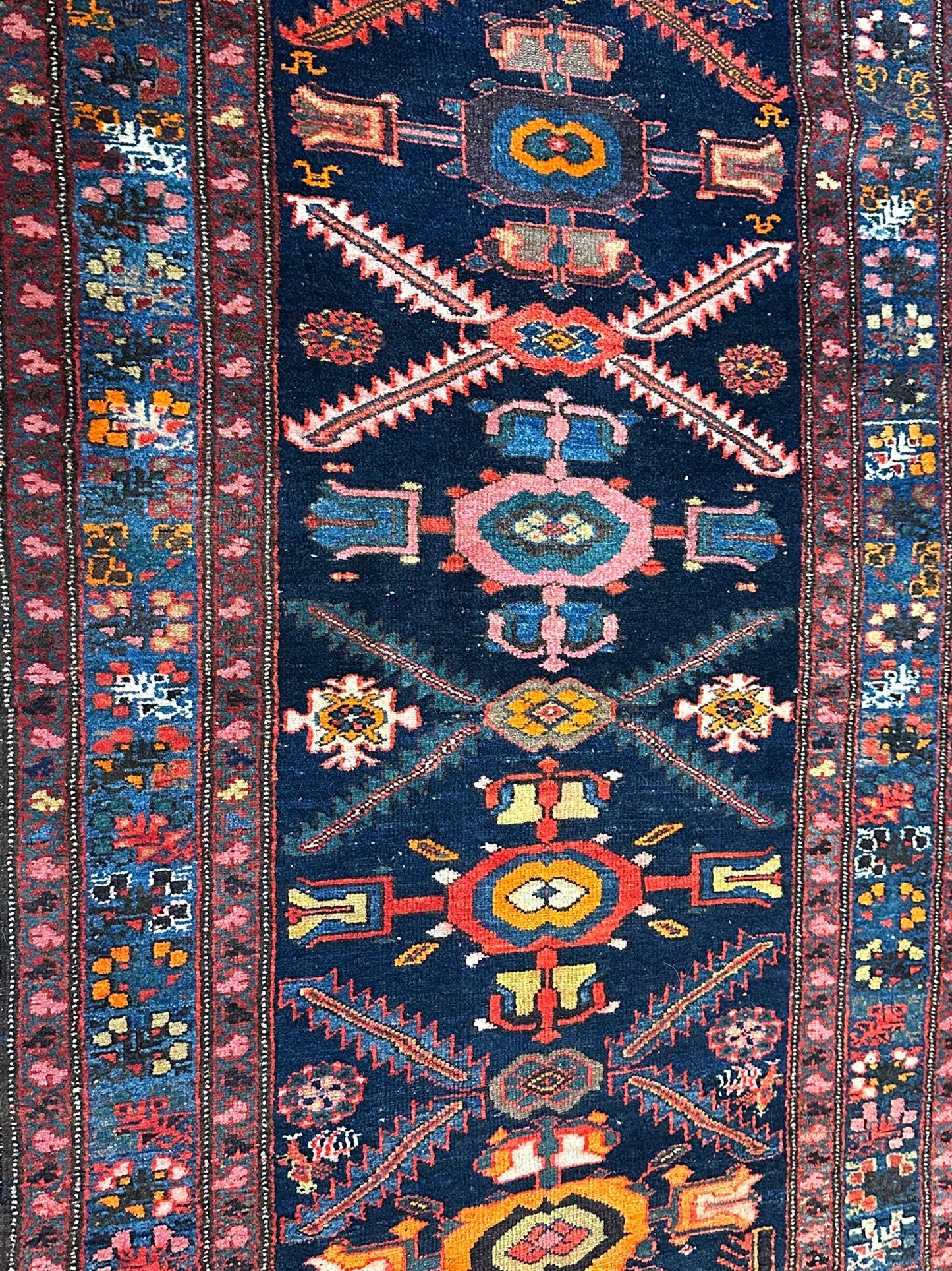 Orientteppich handgeknüpft 515x98 cm antiker Malayer Läufer
