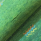 Orientteppich handgeknüpft Indo Gabbeh Grün 125x60 cm