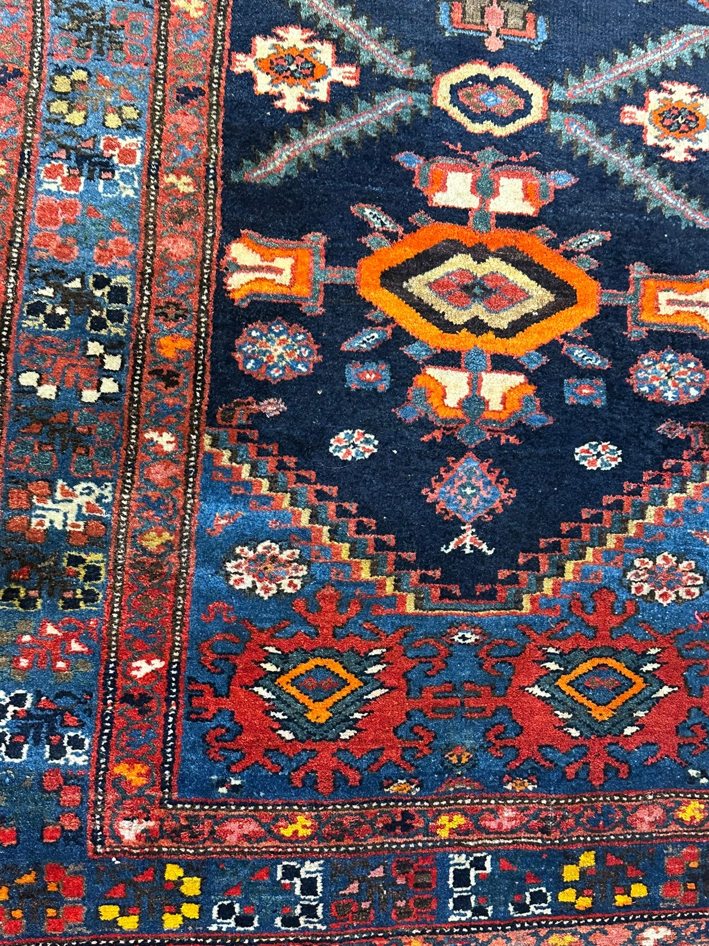 Orientteppich handgeknüpft 515x98 cm antiker Malayer Läufer