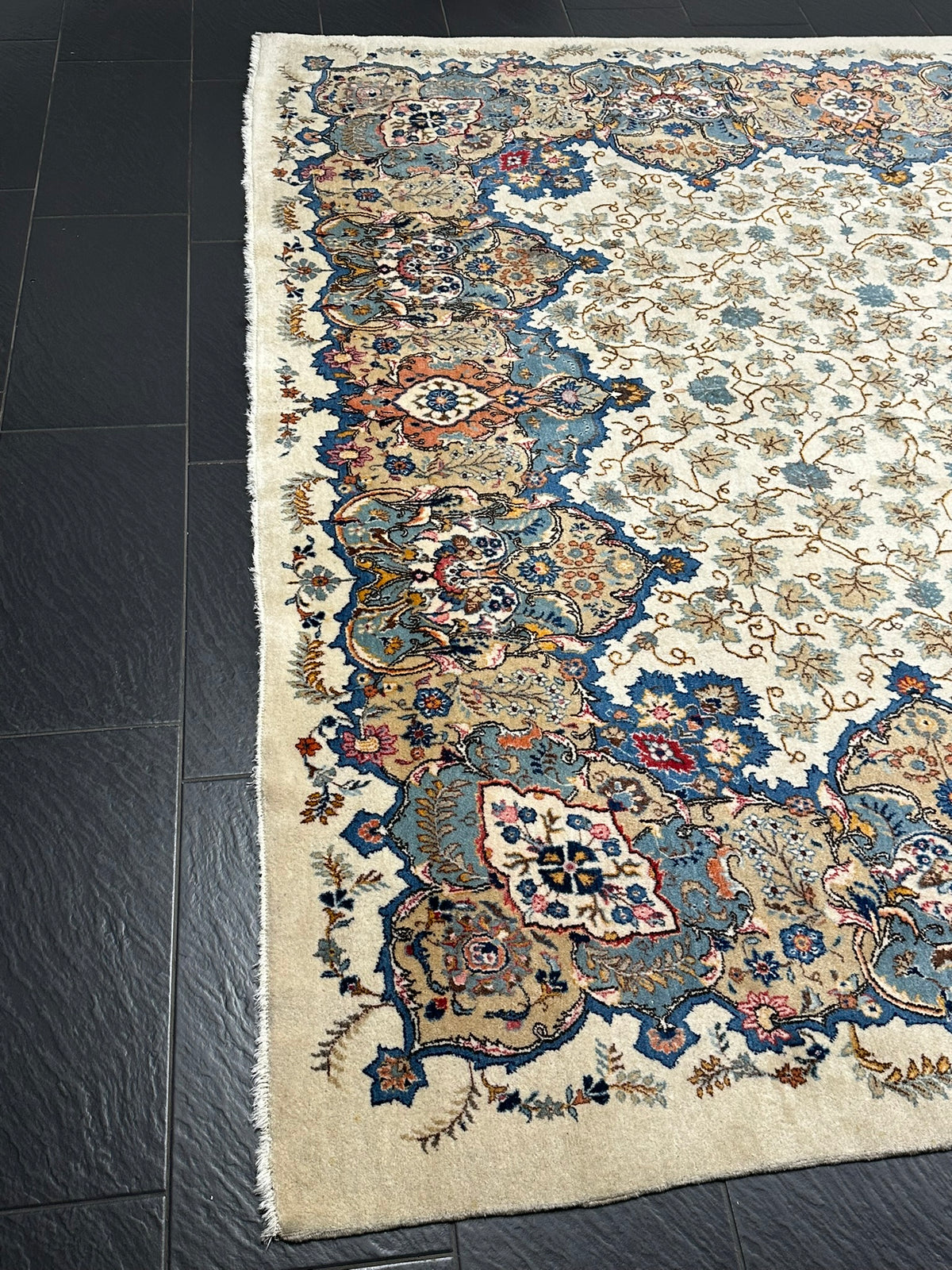Orientteppich handgeknüpft Keschan 380x270 cm
