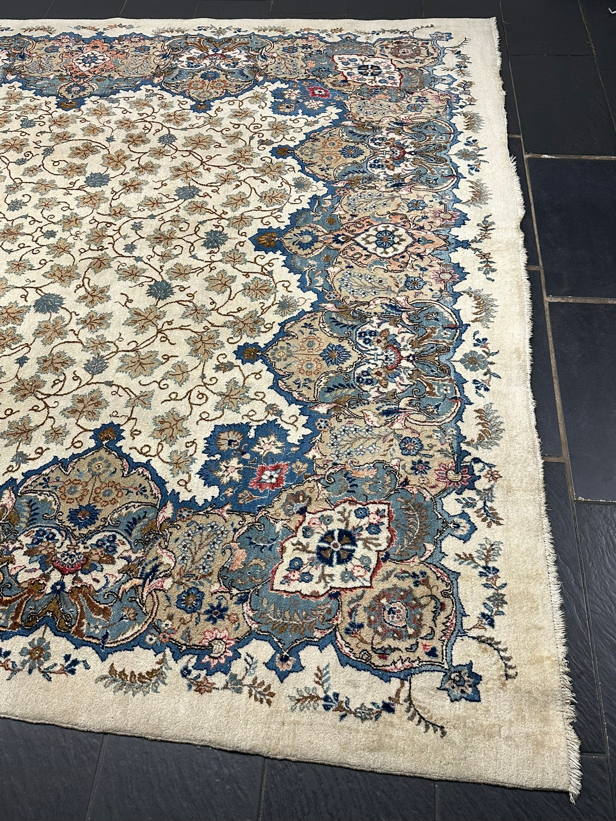 Orientteppich handgeknüpft Keschan 380x270 cm