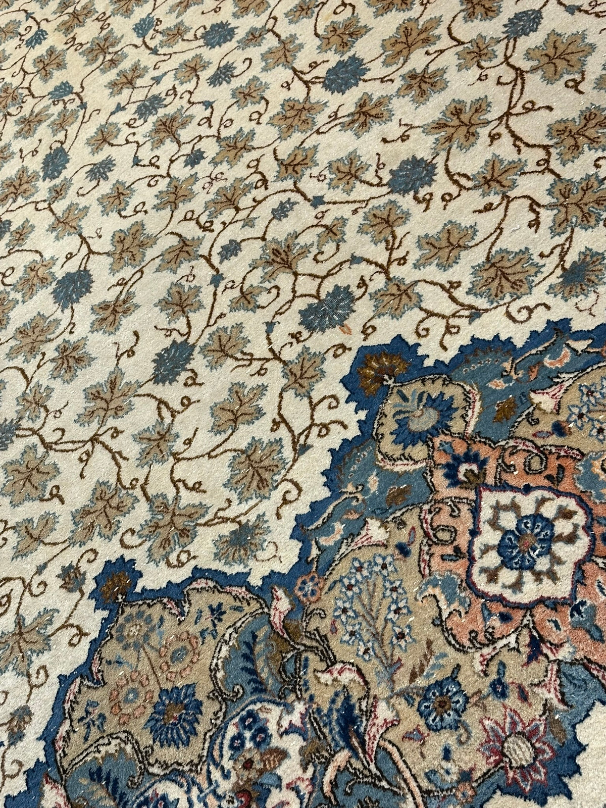 Orientteppich handgeknüpft Keschan 380x270 cm