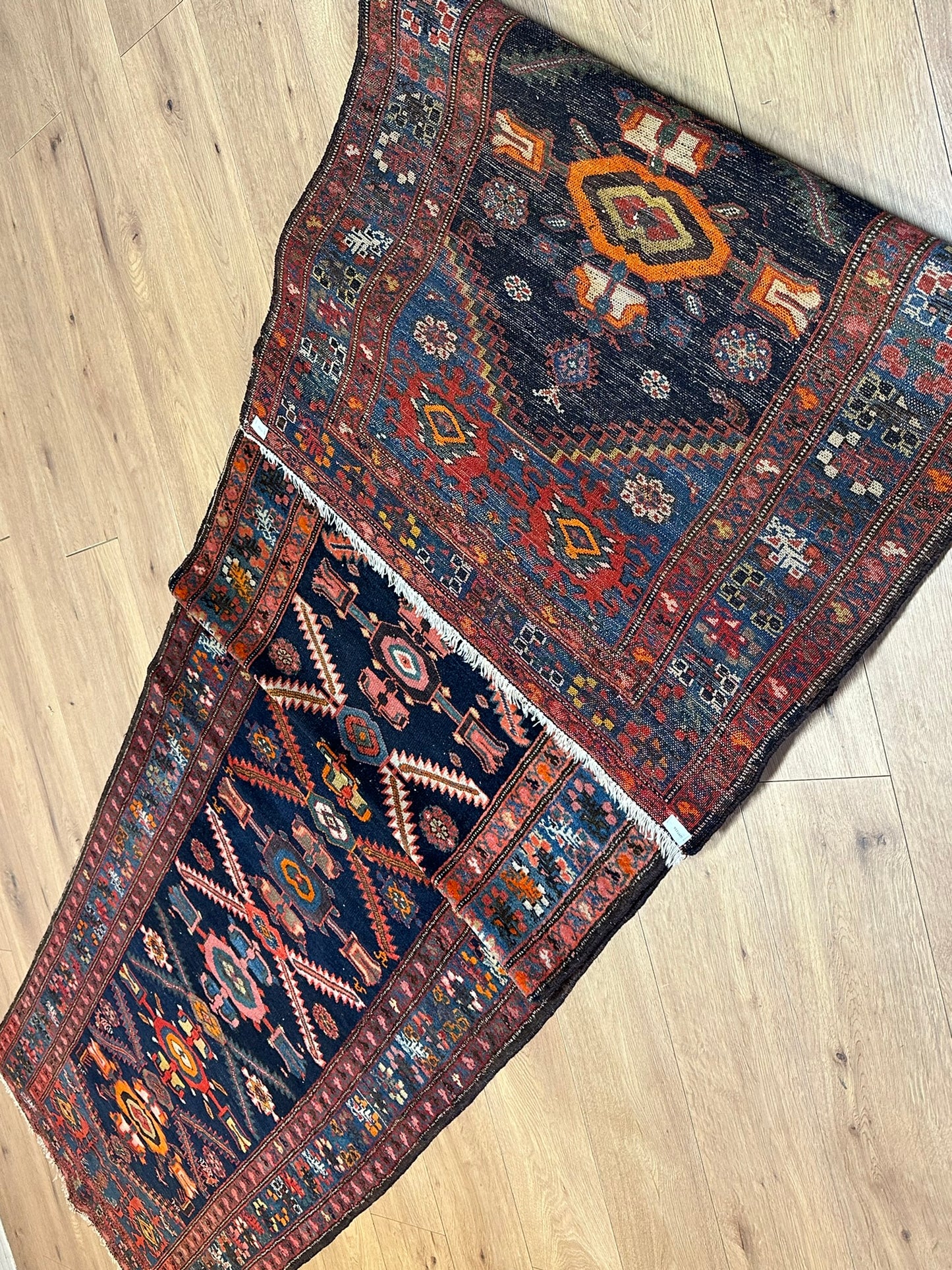 Orientteppich handgeknüpft 515x98 cm antiker Malayer Läufer