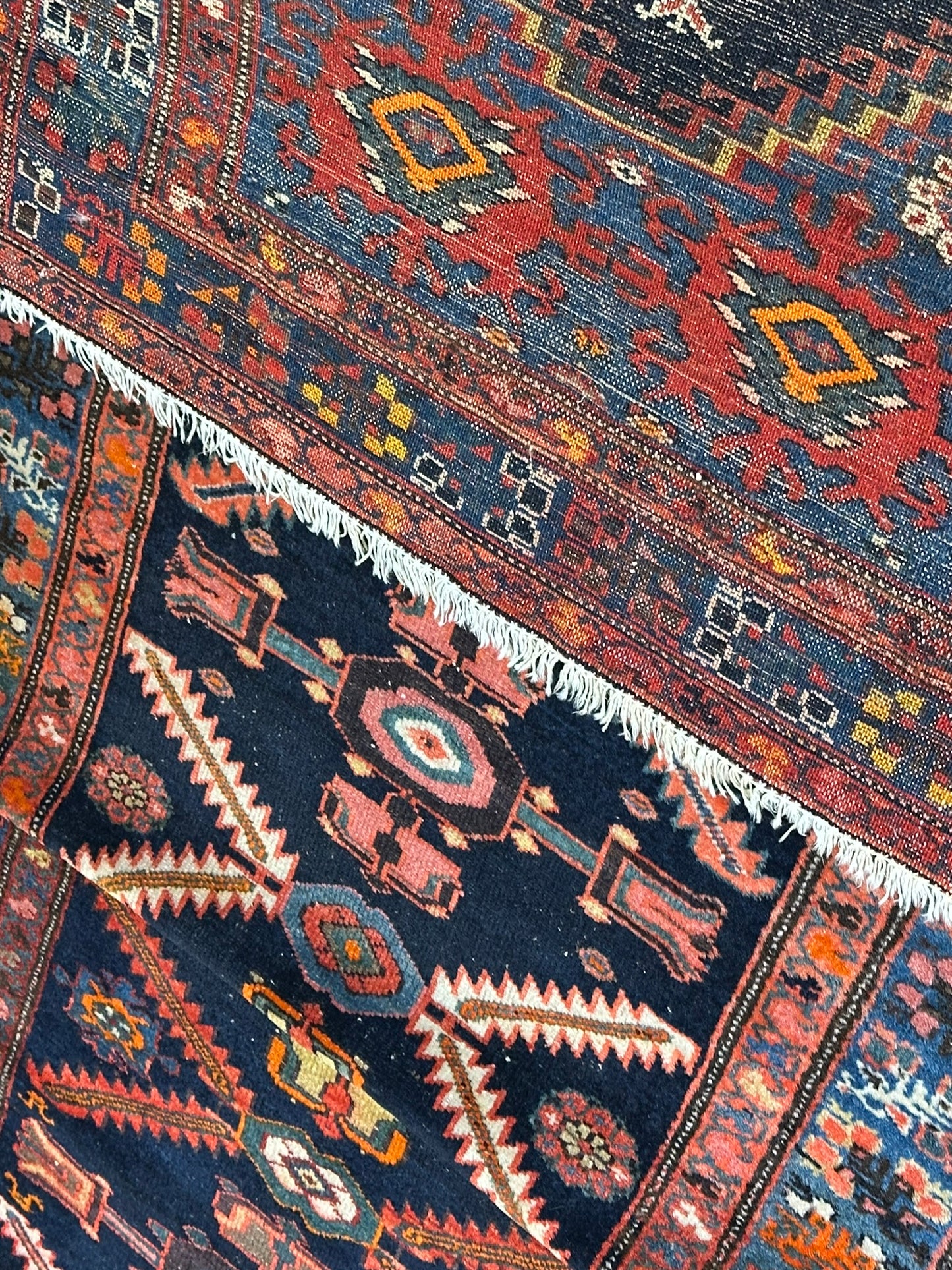 Orientteppich handgeknüpft 515x98 cm antiker Malayer Läufer