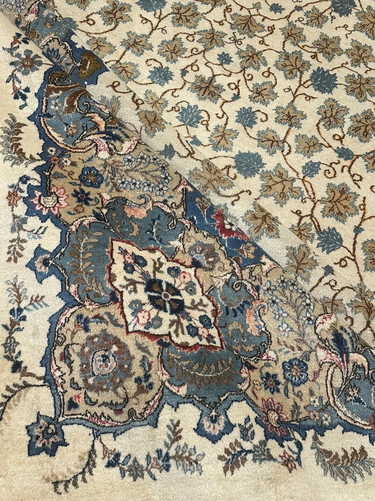 Orientteppich handgeknüpft Keschan 380x270 cm