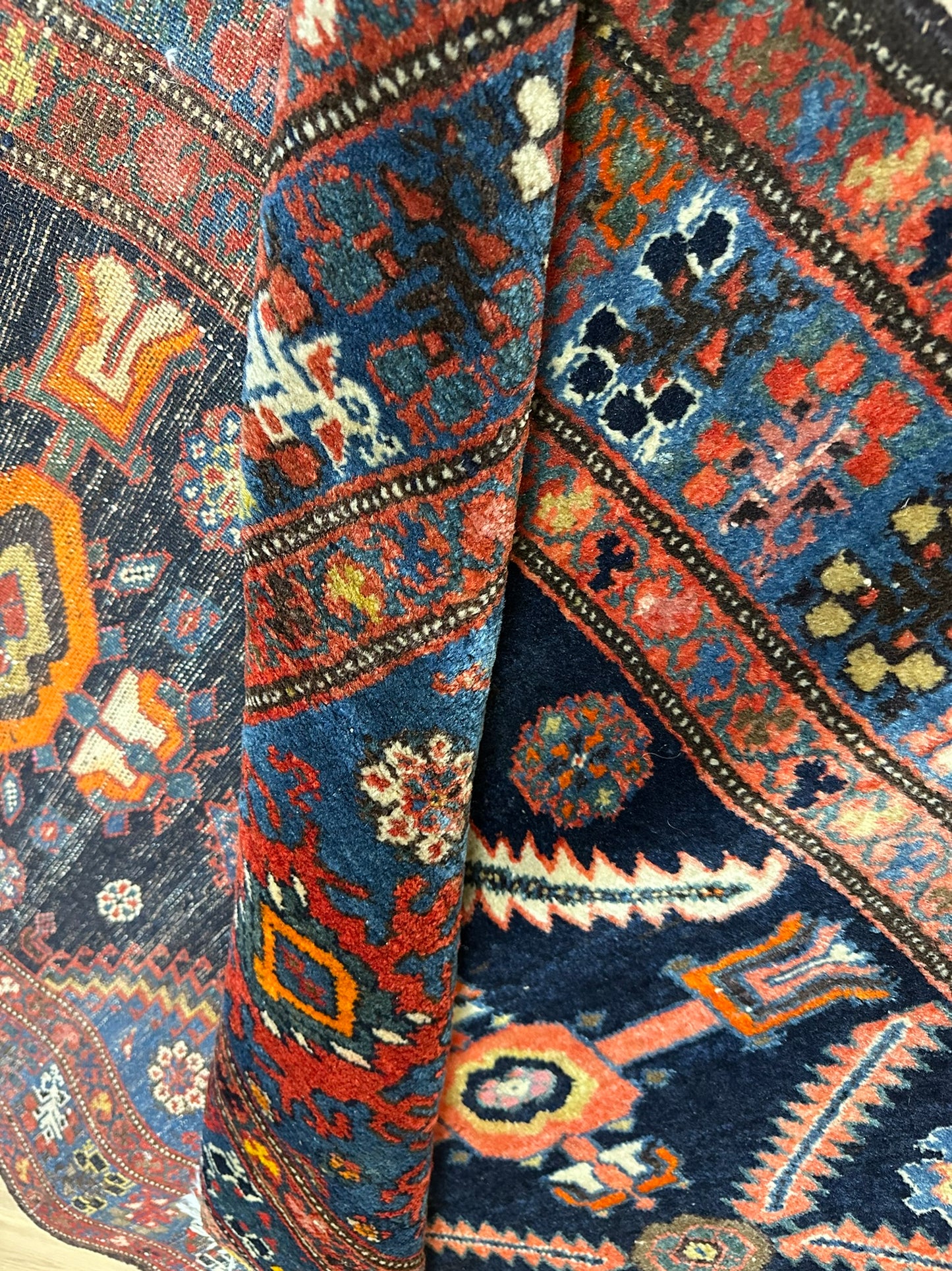 Orientteppich handgeknüpft 515x98 cm antiker Malayer Läufer