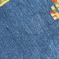 Orientteppich handgeknüpft Indo Gabbeh Blau 122x60 cm
