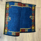 Orientteppich handgeknüpft Indo Gabbeh Blau 122x60 cm