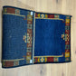 Orientteppich handgeknüpft Indo Gabbeh Blau 122x60 cm