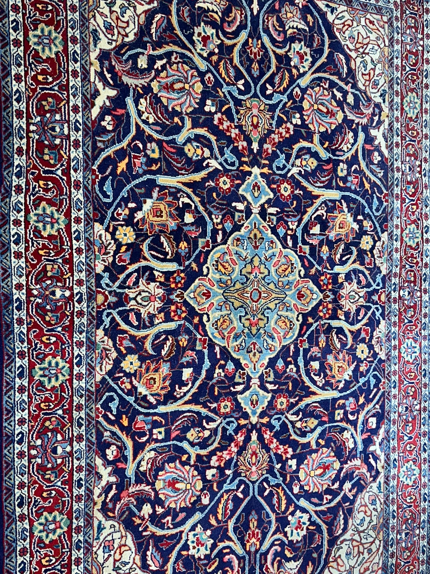 Orientteppich handgeknüpft Sarough Medaillon 200x135 cm
