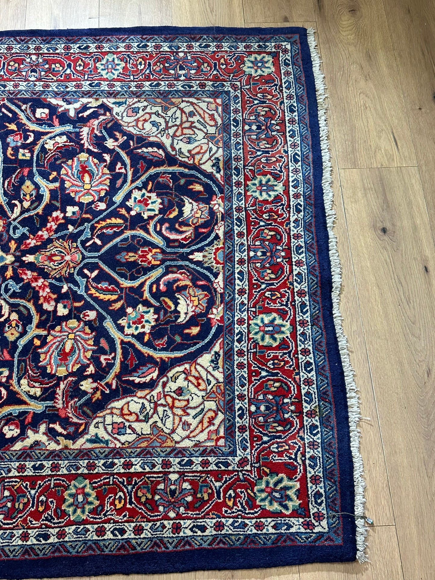 Orientteppich handgeknüpft Sarough Medaillon 200x135 cm