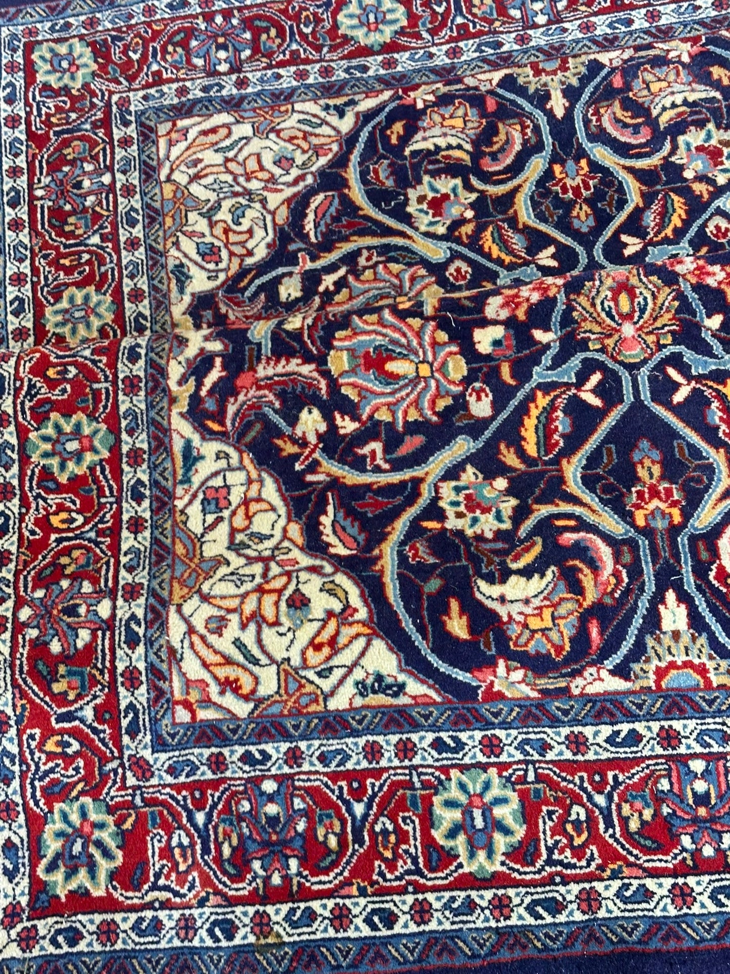 Orientteppich handgeknüpft Sarough Medaillon 200x135 cm