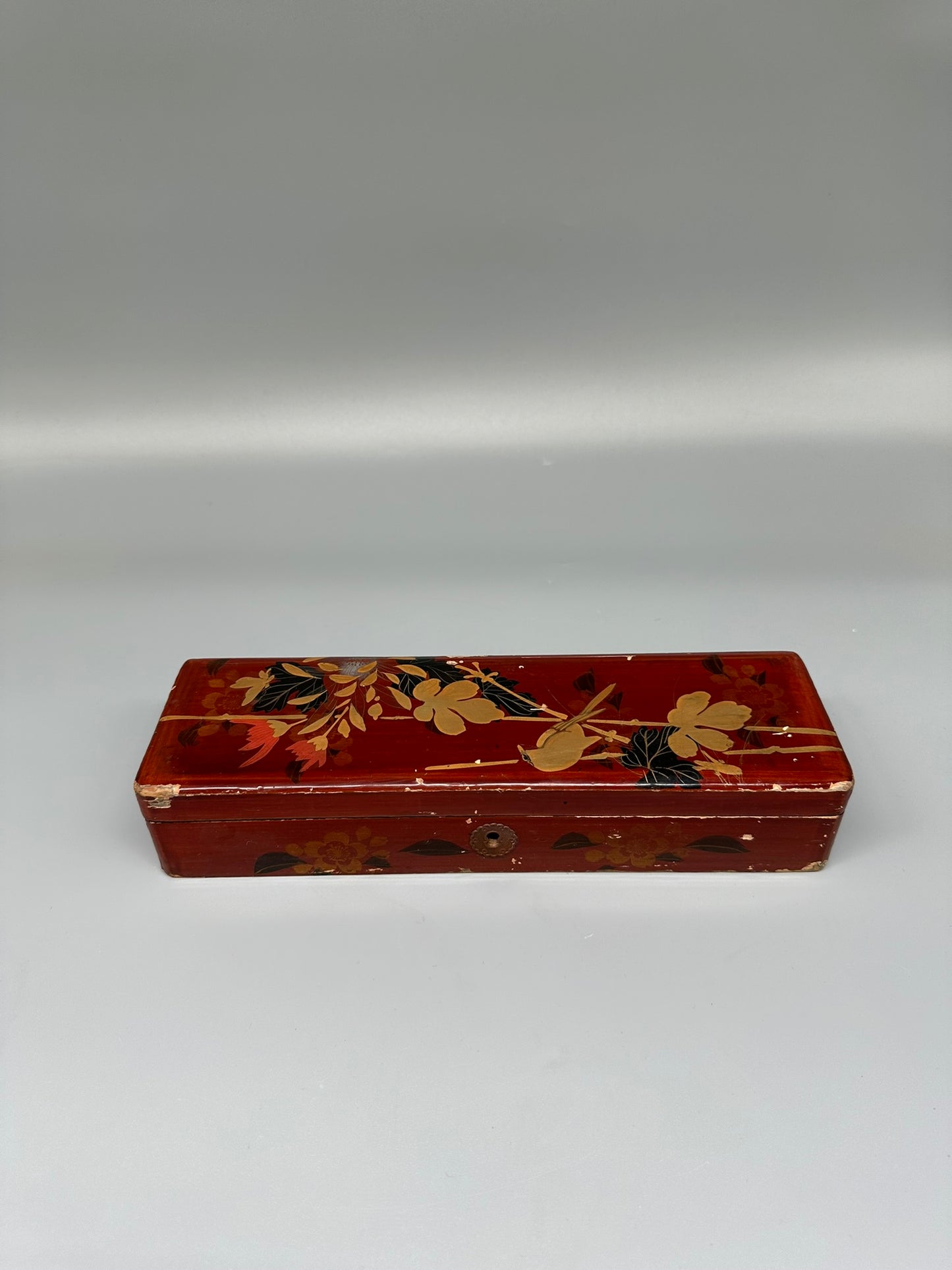 Antike Lackschachtel aus China - Perfektes Sammlerstück