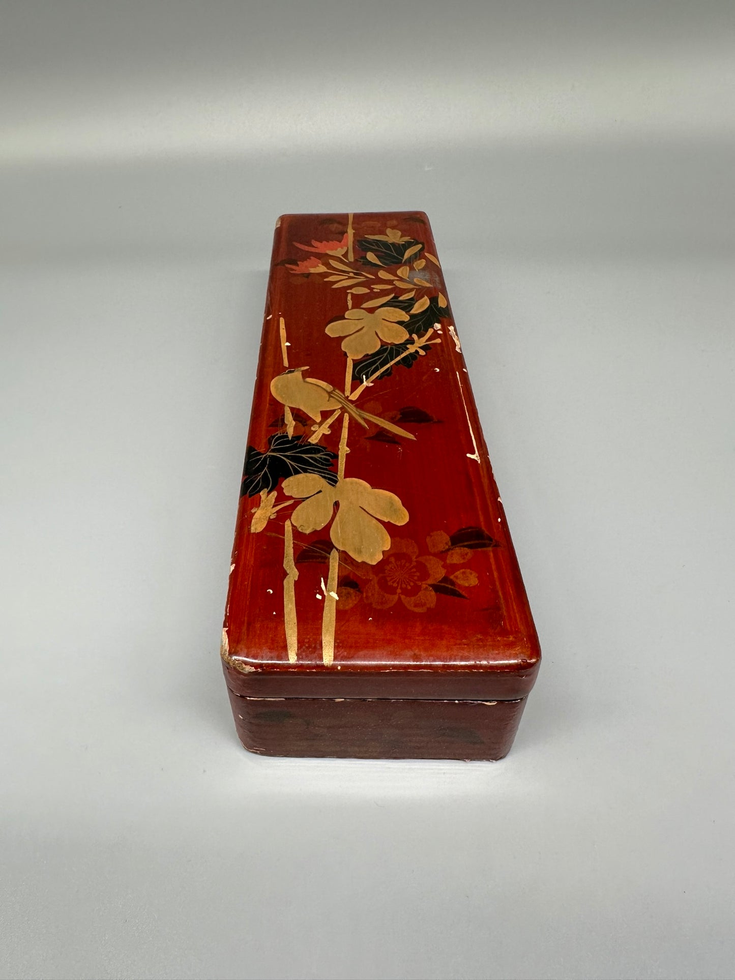 Antike Lackschachtel aus China - Perfektes Sammlerstück