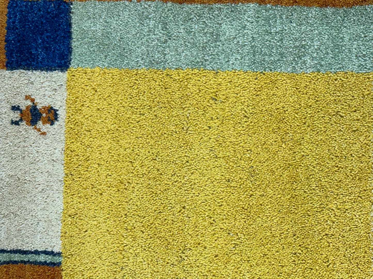 Orientteppich handgeknüpft Gabbeh Indian 140x70 cm
