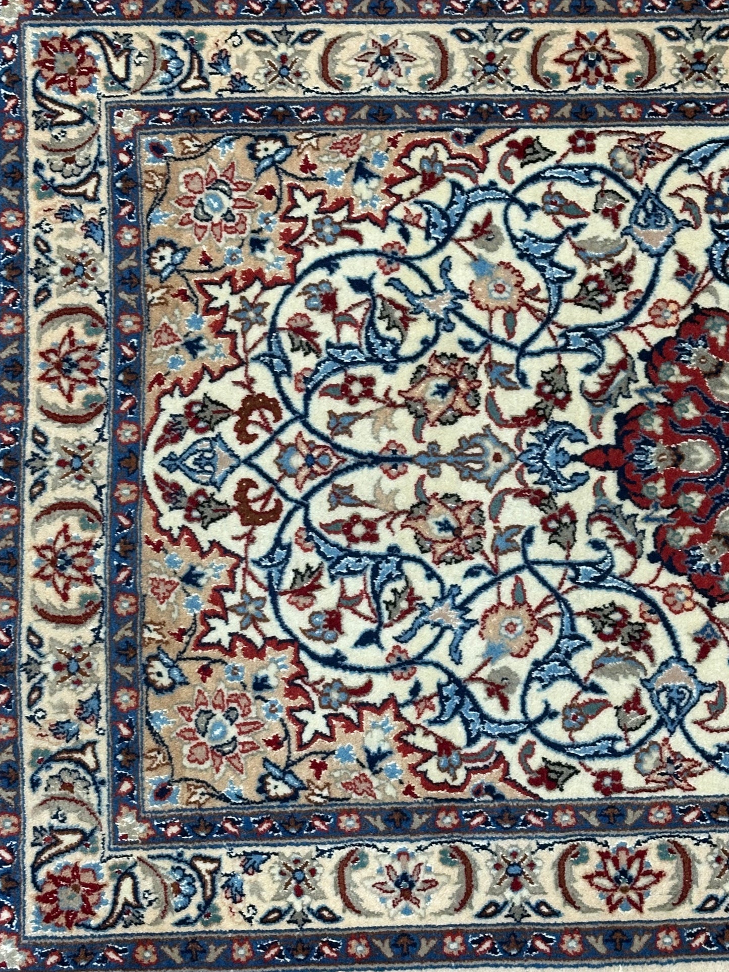 Perser Teppich Isfahan – Handgeknüpft aus Witseide – 116 x 69 cm