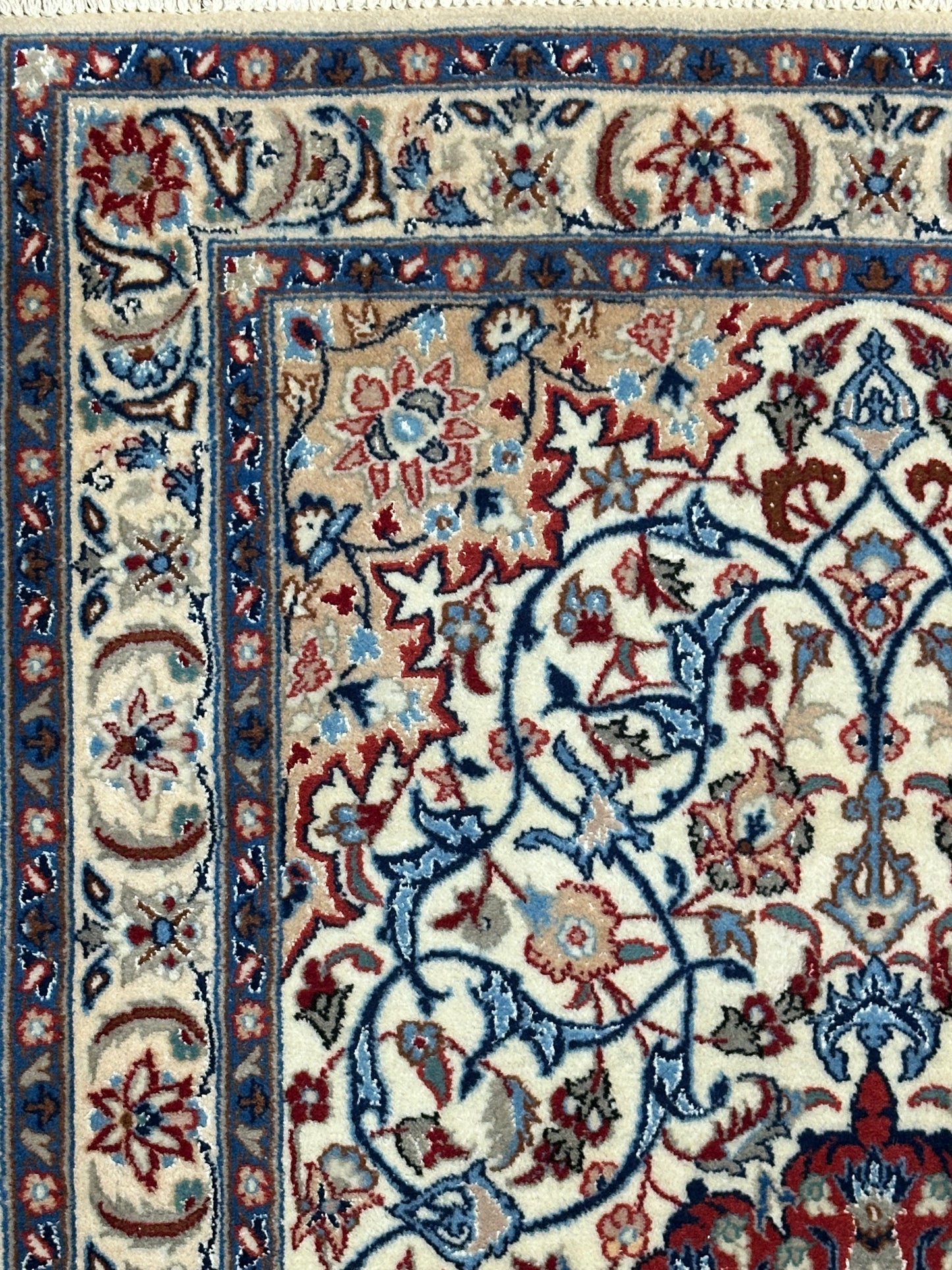 Perser Teppich Isfahan – Handgeknüpft aus Witseide – 116 x 69 cm