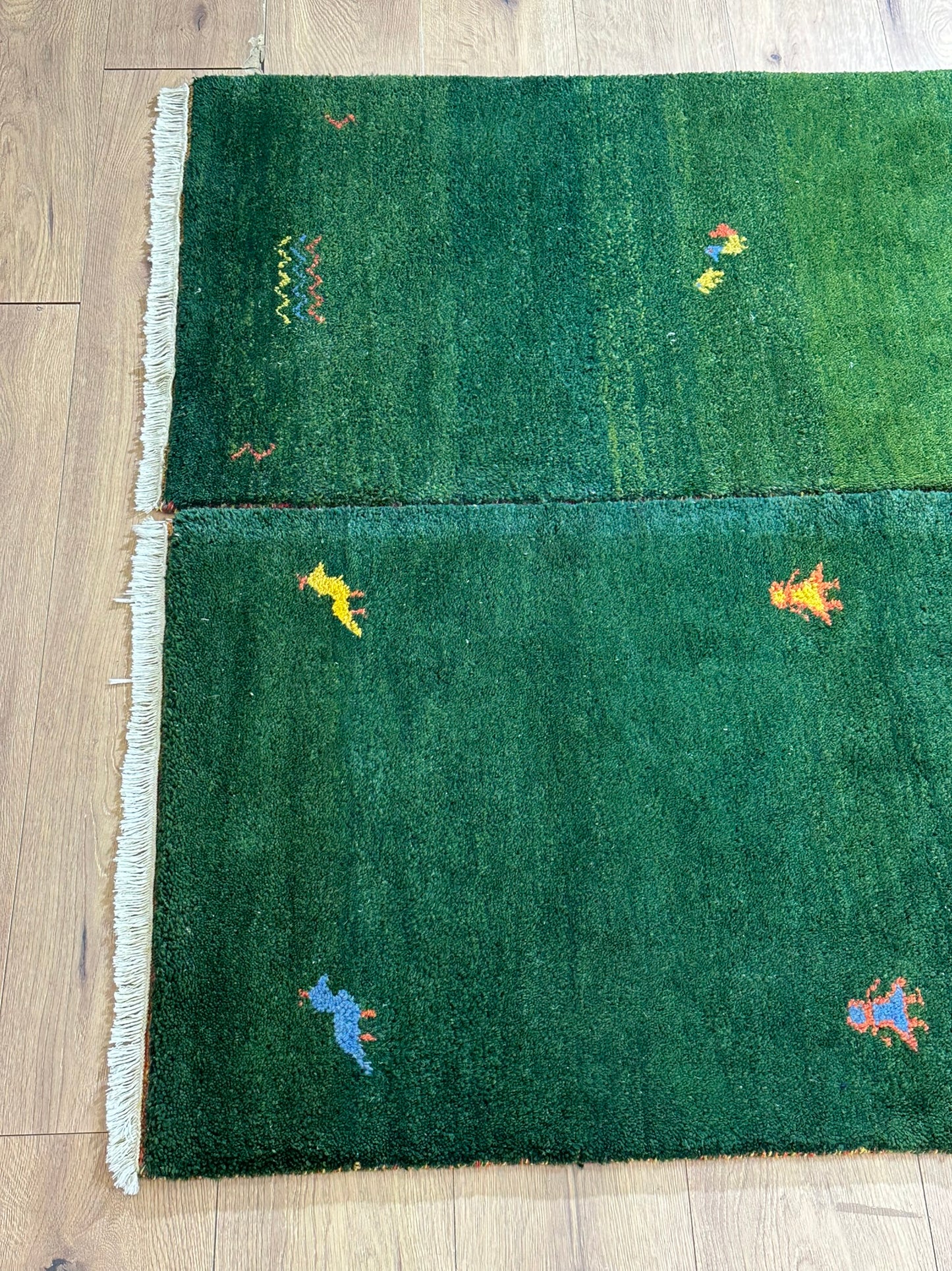 Orientteppich Paar handgeknüpft Gabbeh Indian 125x65/125x65 cm