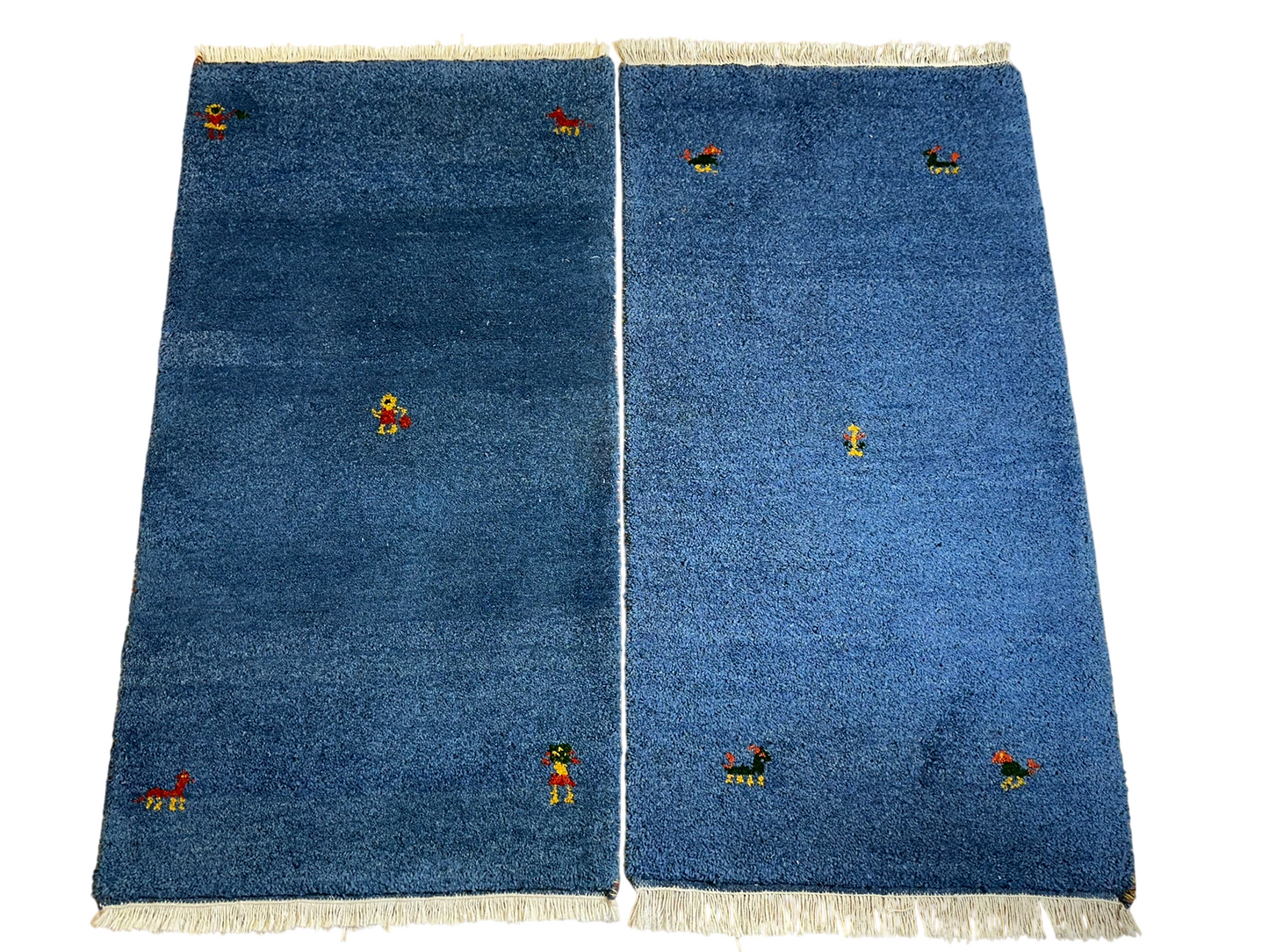 Orientteppich Paar handgeknüpft Gabbeh Indian 125x65 cm