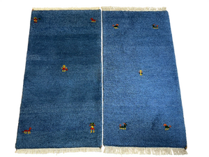 Orientteppich Paar handgeknüpft Gabbeh Indian 125x65 cm