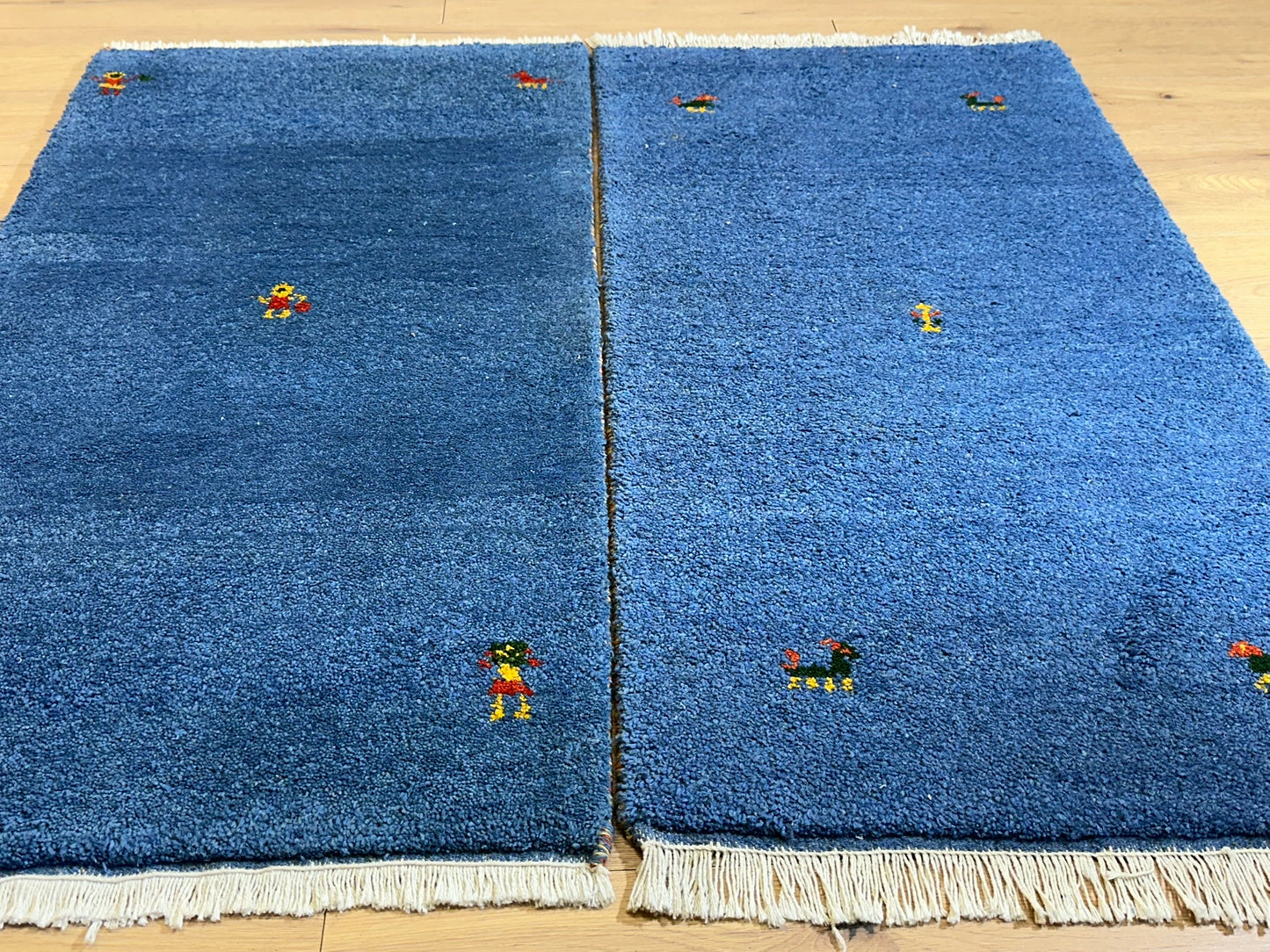 Orientteppich Paar handgeknüpft Gabbeh Indian 125x65 cm