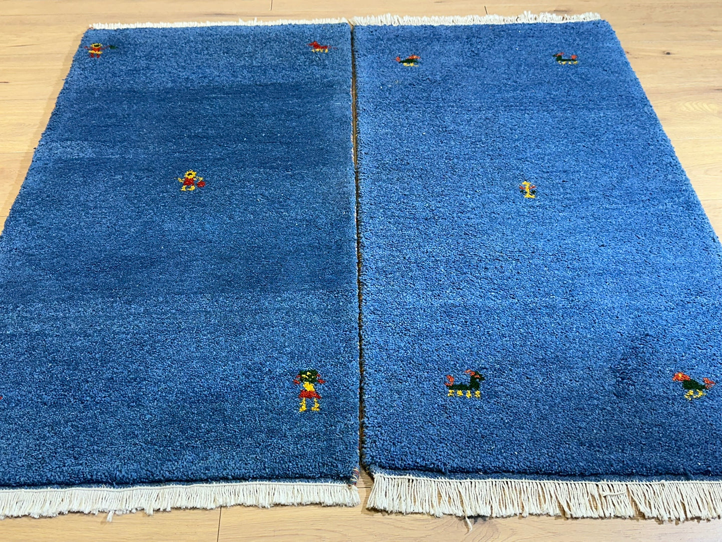 Orientteppich Paar handgeknüpft Gabbeh Indian 125x65 cm