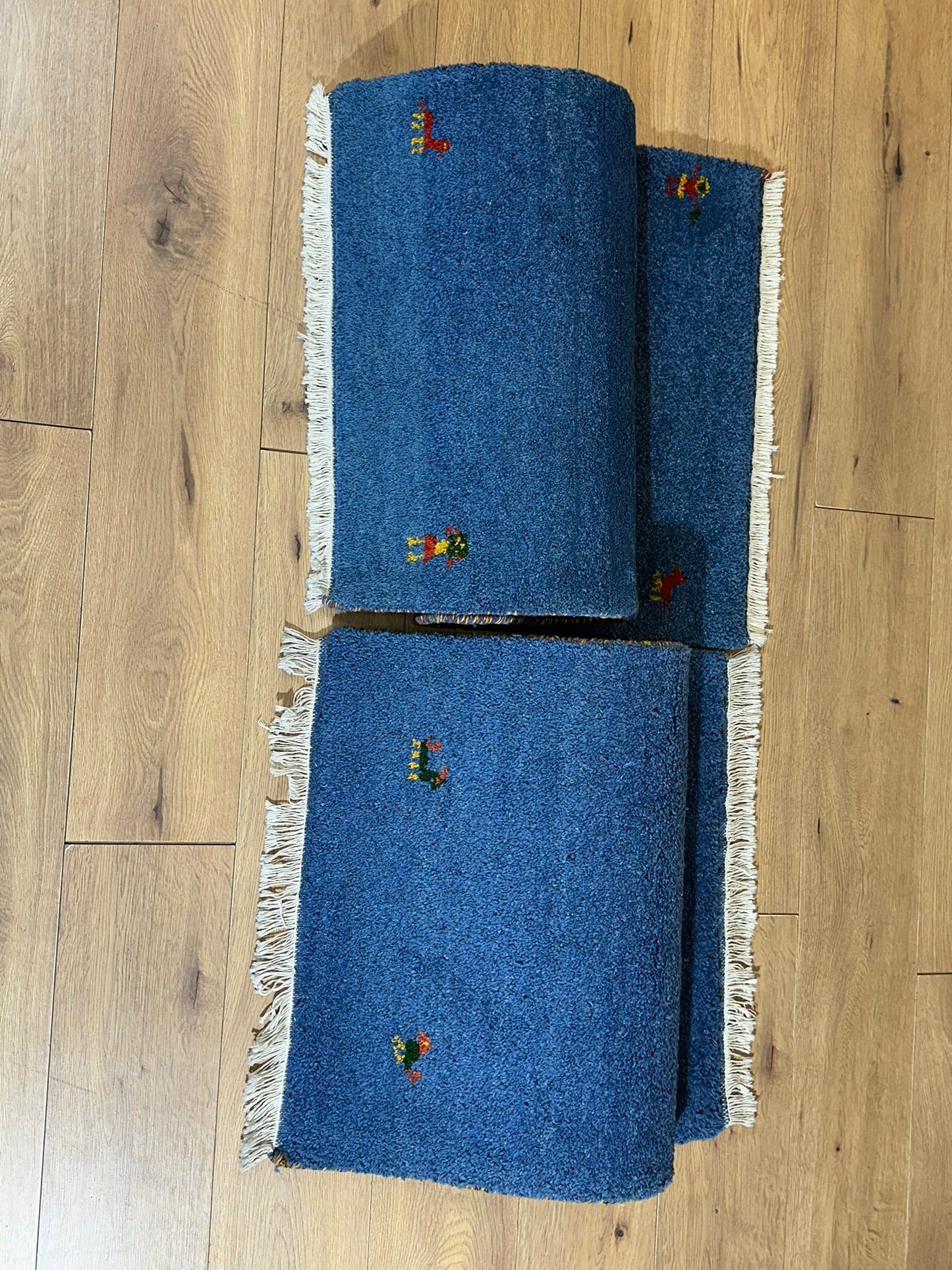 Orientteppich Paar handgeknüpft Gabbeh Indian 125x65 cm